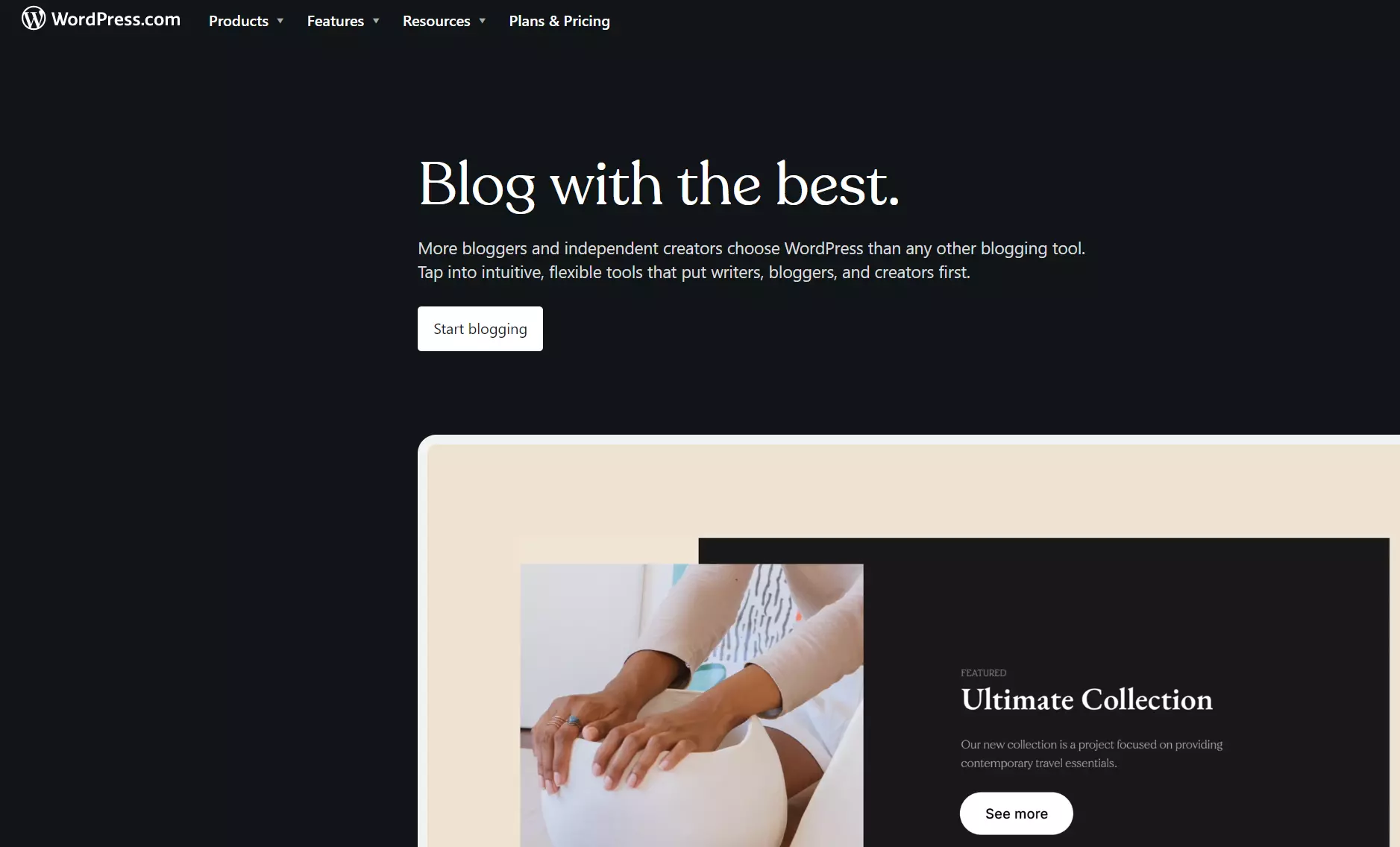Captura de pantalla de la página web de WordPress Imagen: Captura de pantalla de la página web de WordPress