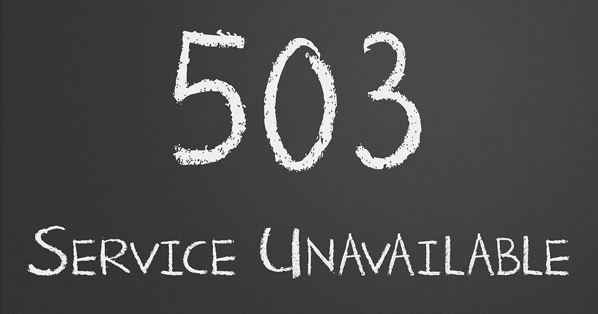 Imagen: Error 503: ¿qué ocurre cuando una página no está disponible?