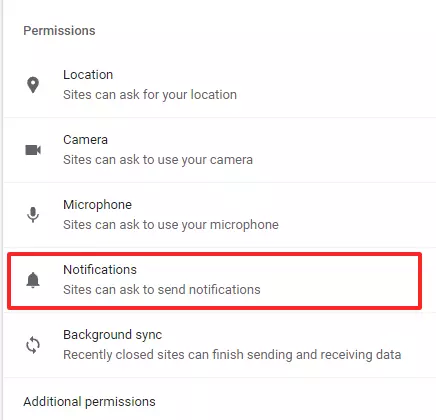 Captura de pantalla de la configuración de “Notificaciones” en Chrome Imagen: Captura de pantalla de la configuración de “Notificaciones” en Chrome