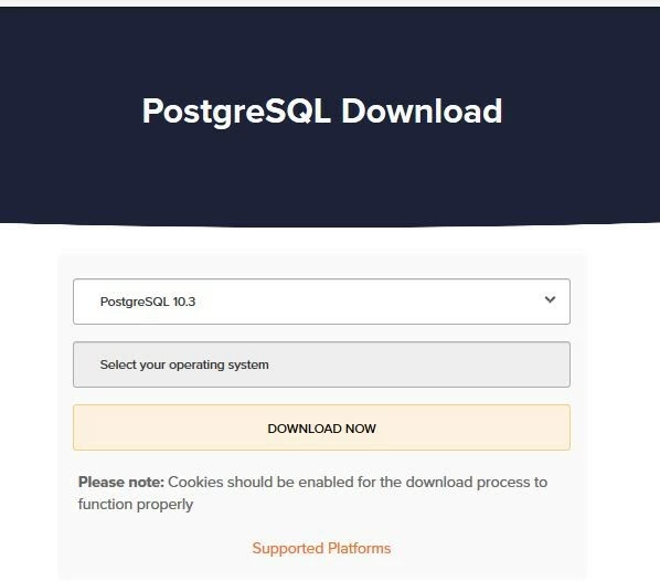 Imagen: Descargar PostgreSQL en enterprisedb.com
