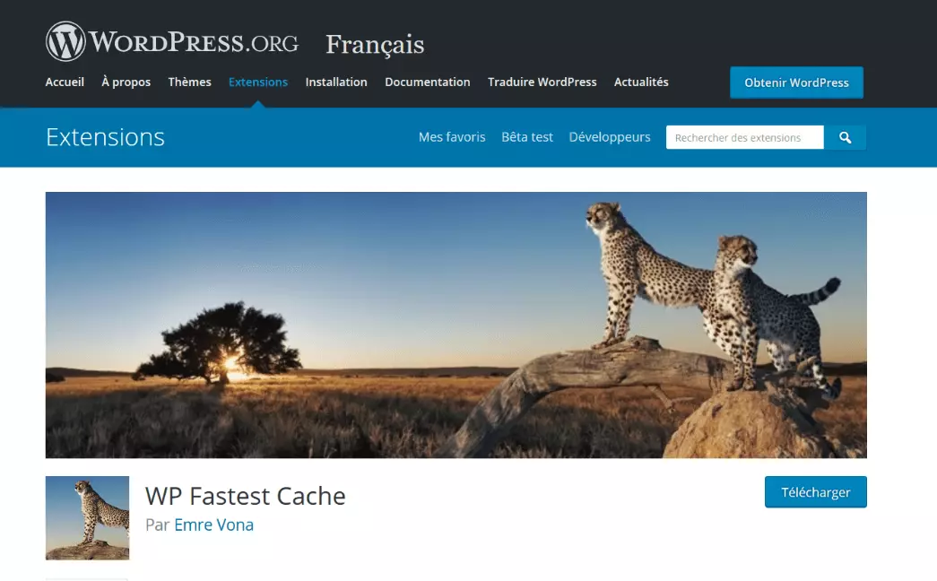 Imagen: El plugin de caching para WordPress WP Fastest puede descargarse en WordPress.org.